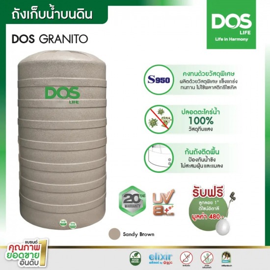 จำหน่ายถังเก็บน้ำบนดินลายแกรนิต 1000 ลิตร
